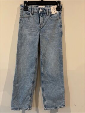 abercrombie kids High Rise Wide Leg Jeans